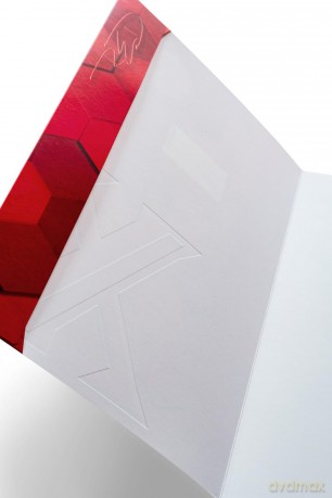 Herma: HERMA Heftumschlag X rot Papier A4