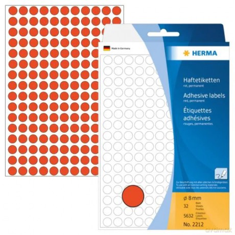 HERMA Klebepunkte 2212 rot