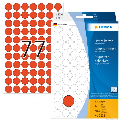 HERMA Klebepunkte 2232 rot