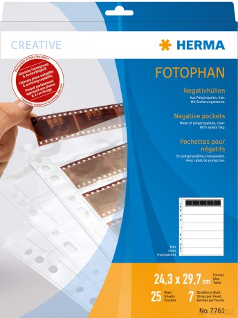 HERMA Negativhźllen transparent fźr 7 x