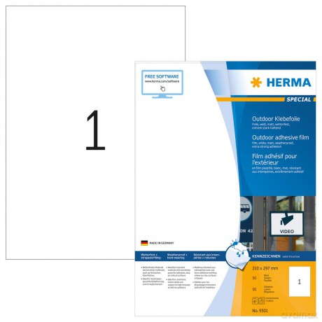 HERMA Outdoor-Folienetikett/9501 210x297