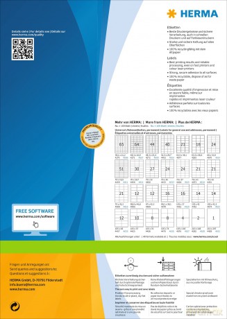 HERMA PREMIUM A6 Etiketten 800 Blatt/868