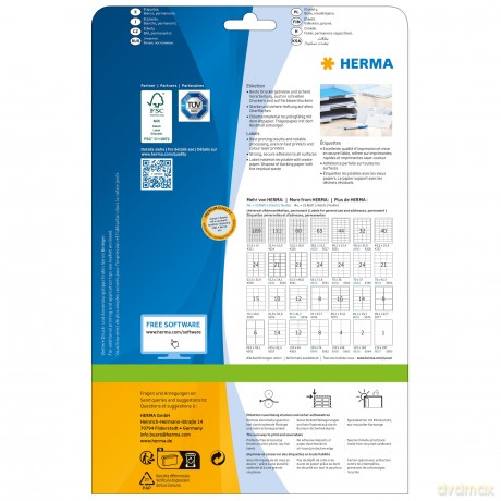 HERMA PREMIUM Etikett/5055 70x50,8mm wei