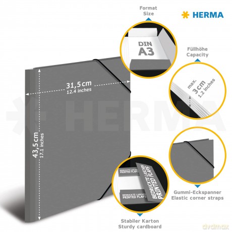 HERMA Sammelmappe A3 Fussball Pappe