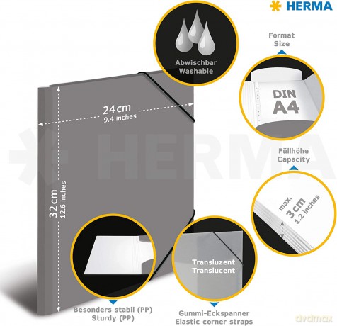 Herma: HERMA Sammelmappe Neon DIN A4 neon-grźn