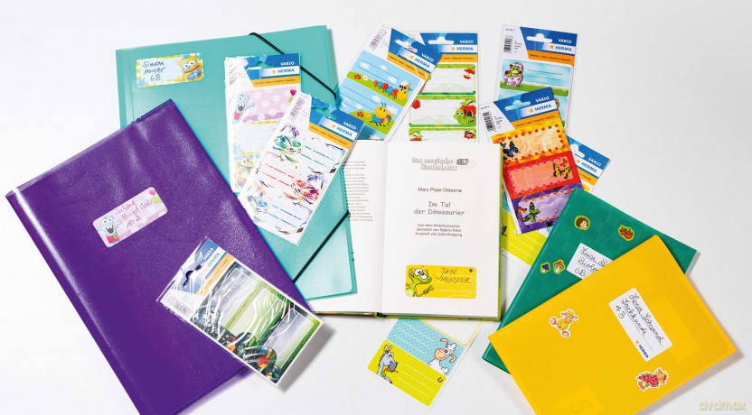 Herma: HERMA Schuletiketten Schmetterlinge, 6 E