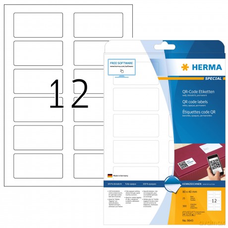 HERMA Signal-Etikett + Hinweisetikett gr