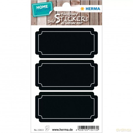 HERMA Tafeletiketten Schilder schwarz 6S