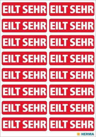 HERMA Textetiketten "Eilt sehr"/15036 12