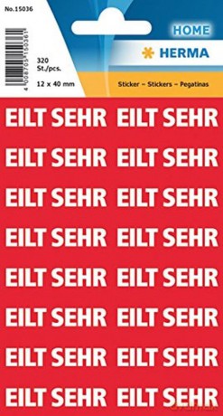 HERMA Textetiketten "Eilt sehr"/15036 12