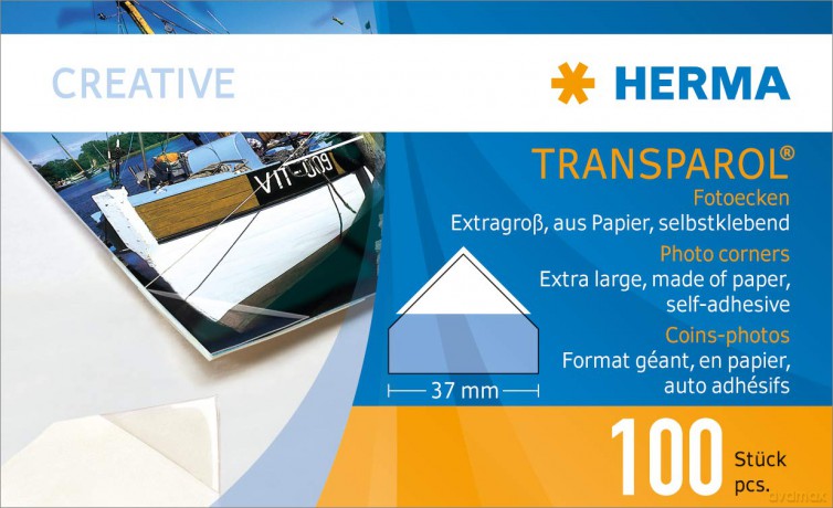 HERMA Transparol Fotoecken extra-gross
