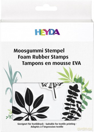 Heyda: HEYDA Motivstempel-Set Bltter 10,0 - 55