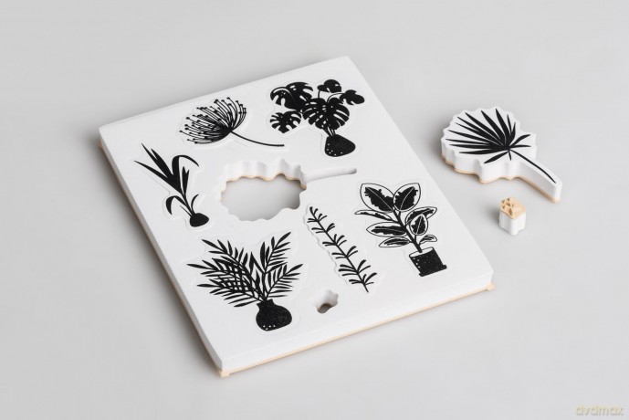 Heyda: HEYDA Motivstempel-Set Bltter 10,0 - 55