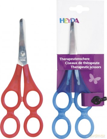 Heyda: HEYDA Therapeutenschere blau oder rot 17