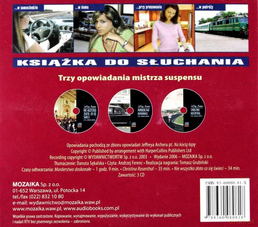 Trzy opowiadania do słuchania - Jeffrey Archer [AUDIOBOOK]