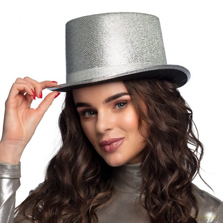 Hoed Glitz Zilver