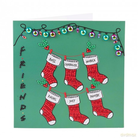 Holiday Cheer Friends Crystal Art Card Kit