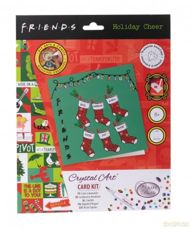 Holiday Cheer Friends Crystal Art Card Kit