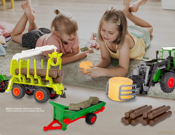 Holzrźckewagen mit Kranarm 1:24S