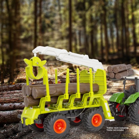 Holzrźckewagen mit Kranarm 1:24S