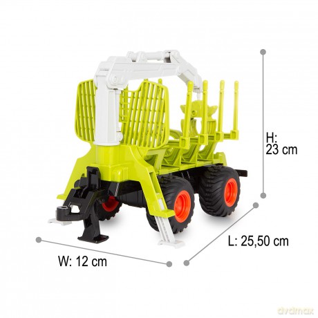 Holzrźckewagen mit Kranarm 1:24S
