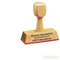 Holzstempel Bis Zu 4 Zeilen