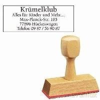 Holzstempel Bis Zu 5 Zeilen