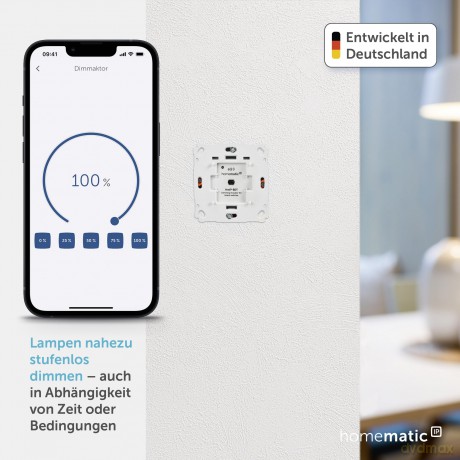 Homematic IP Dimmaktor fźr Markenschalte