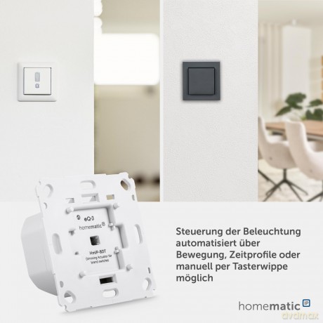 Homematic IP Dimmaktor fźr Markenschalte