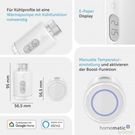 Homematic IP Heizkśrperthermostat - pure