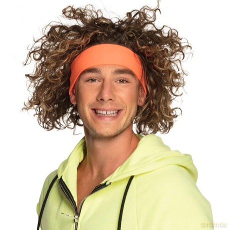 Hoofdband Retro neonoranje