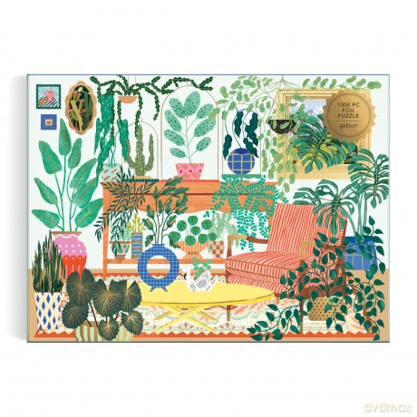 Houseplant Haven 1000 Piece Foil Puzzle [KSIĄŻKA]