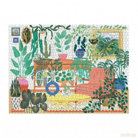 Houseplant Haven 1000 Piece Foil Puzzle [KSIĄŻKA]