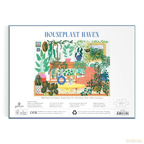 Houseplant Haven 1000 Piece Foil Puzzle [KSIĄŻKA]