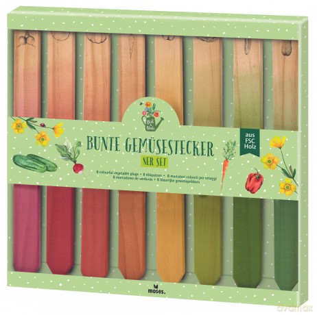 Houten Groentestekers - Voor in de moestuin