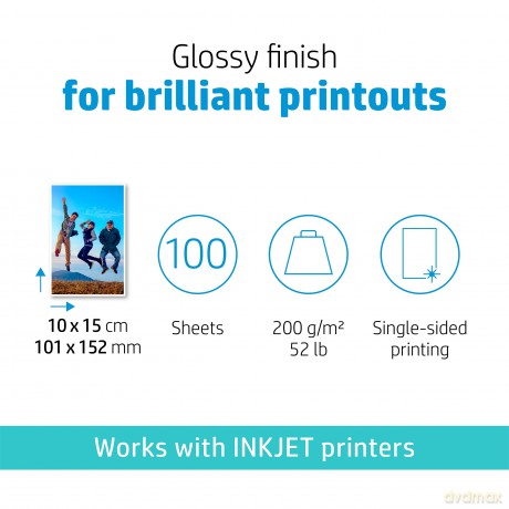 Hp Papier: HP Everyday Glossy Fotopapier A 4 100b 2