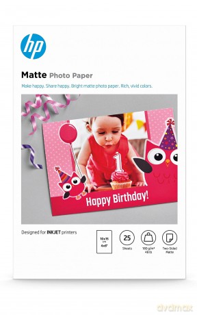 HP Fotopapier 7HF70A 10,0 x 15,0 cm matt