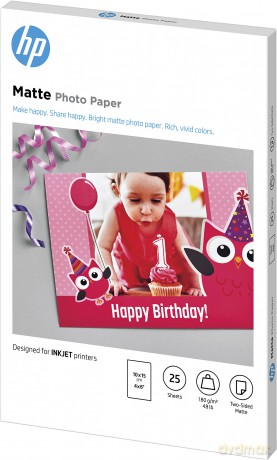 HP Fotopapier 7HF70A 10,0 x 15,0 cm matt