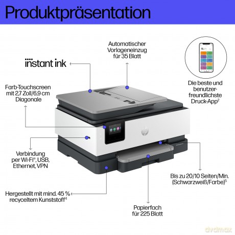 Hp: HP OfficeJet Pro 8122e All-in-One 3 in 1