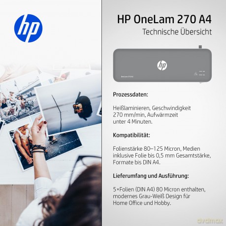 Hp: HP OneLam 270 A4 Laminiergert bis DIN A