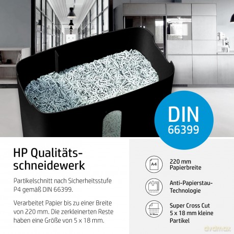 Hp: HP OneShred 8CC Aktenvernichter mit Part