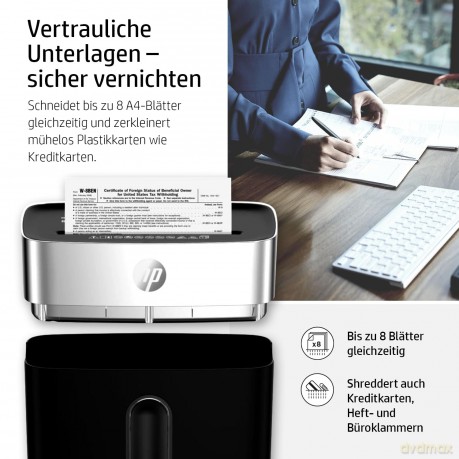 Hp: HP OneShred 8CC Aktenvernichter mit Part
