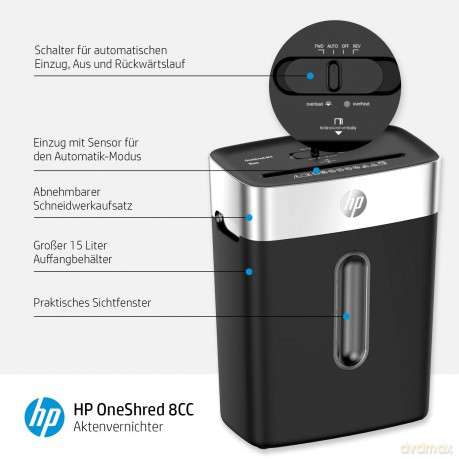 Hp: HP OneShred 8CC Aktenvernichter mit Part