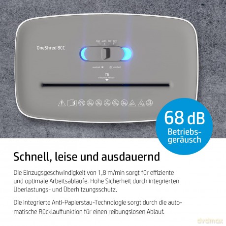 HP OneShred 8CC Aktenvernichter mit Part