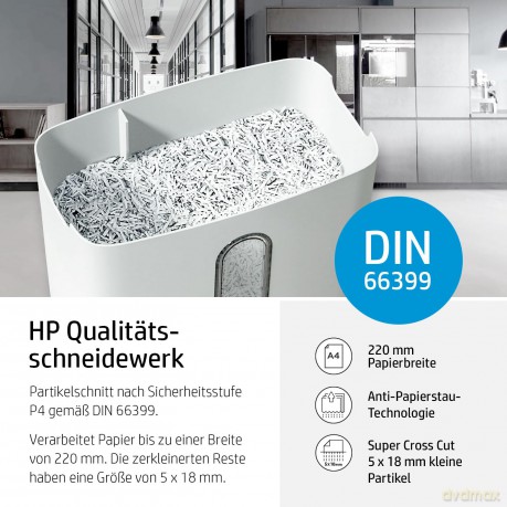 HP OneShred 8CC Aktenvernichter mit Part