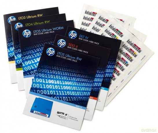 HPE LTO6 Ultrium Barcode Label RW 10010