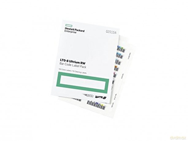 HPE LTO8 Ultrium Barcode Label RW 100 Q2