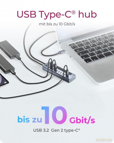 Hub 10-in-1 Hub IcyBox USB 3.2 mit 10 An