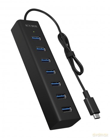 HUB 7Port ICY BOX USB-C SuperSpeed Black