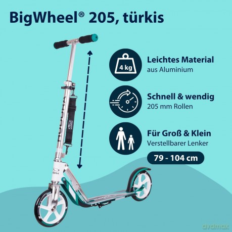 HUDORA BigWheel 205, tźrkis